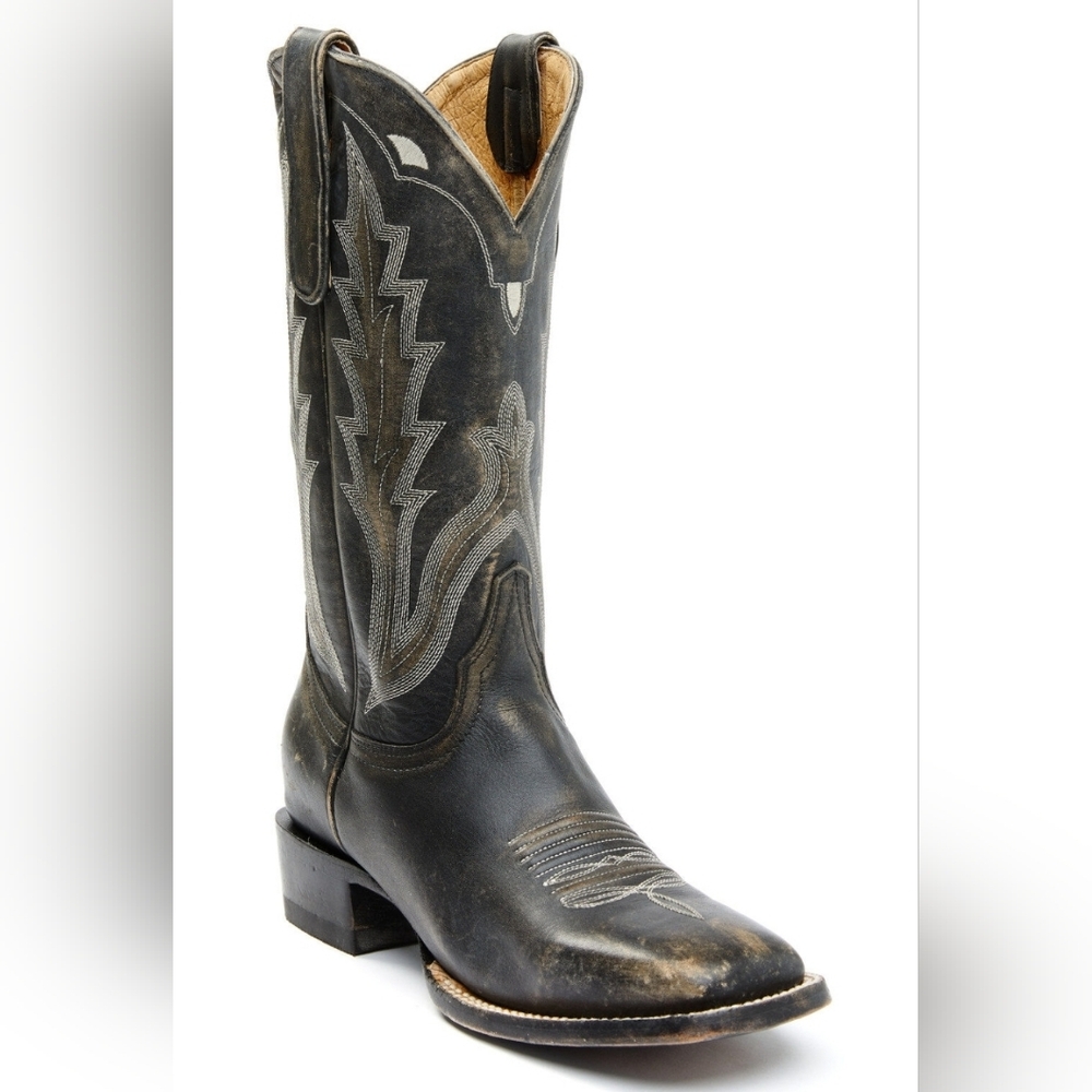 Idyllwind Outlaw Performance Broad Square Toe‎ Black Western Boots Womens 7